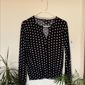 Lord and Taylor Polka Dot Cardigan